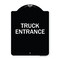 Signmission Driveway Truck Entrance Heavy-Gauge Aluminum Architectural Sign, 24" x 18", BW-1824-24122 A-DES-BW-1824-24122 - alternate 1